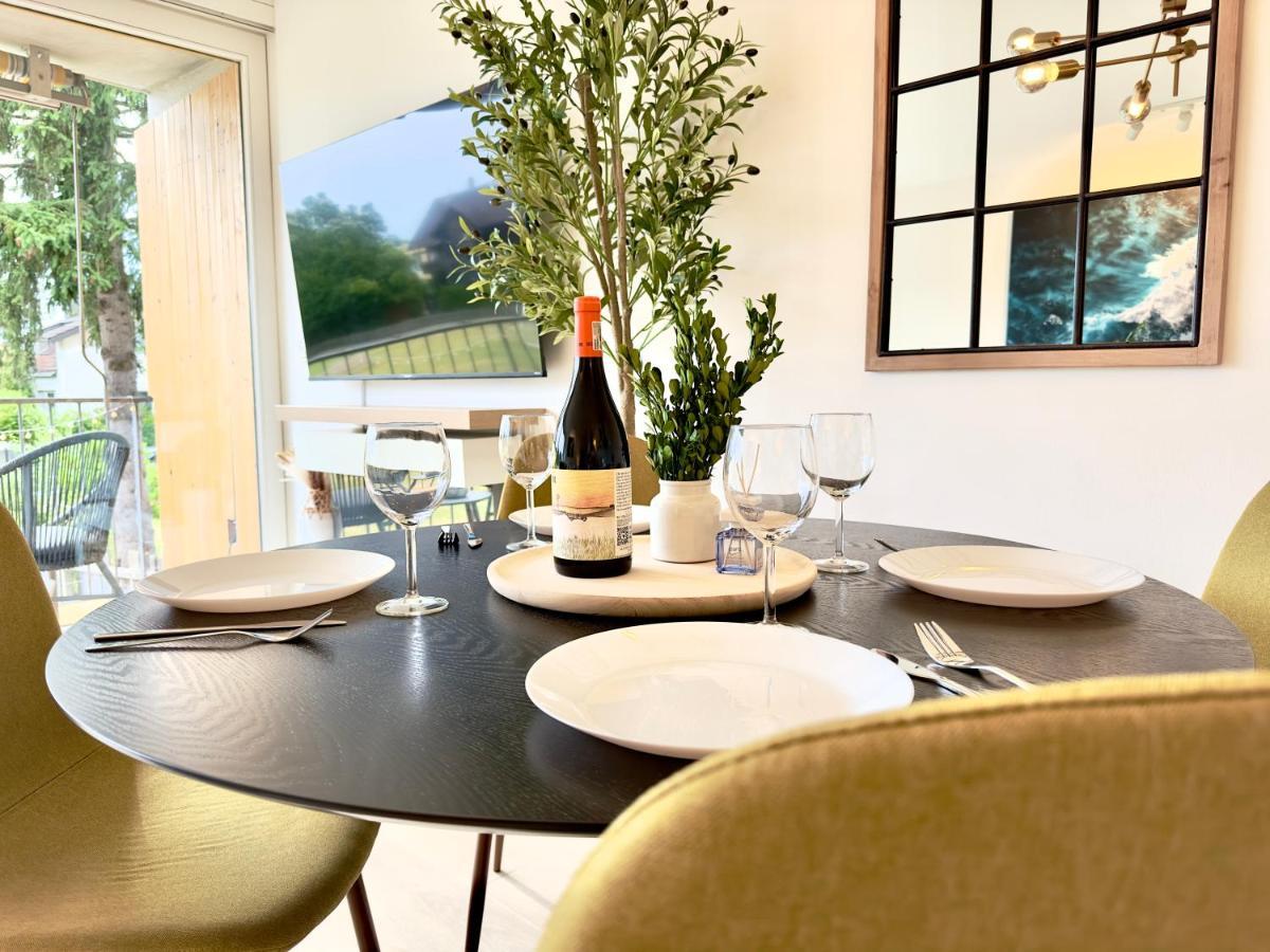 Flair Apartments Vorarlberg - Stilvolles Wohnen Nahe Bodensee & Alpen - Kueche, Balkon & Gratis Parkplatz Bregenz Exteriér fotografie